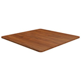 Square Table Top Dark Brown 70x70x1.5cm Treated Solid Wood Oak 343017
