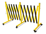 Metal Expandable Barricade, 17 Feet Retractable Fence Outdoor, Mobile Safety Barrier Gate, Easily 83045857