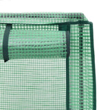 ZNTS Raised Bed with Greenhouse Cover Rattan Look 40x40x139 cm 4015799