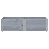Pallet Collars 2 pcs Grey 150x100 cm Solid Wood Pine 4010307