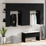 Hallway Cabinet Wall-mounted 2 pcs Black Oak 97.5 x 37 x 99 cm 3333155
