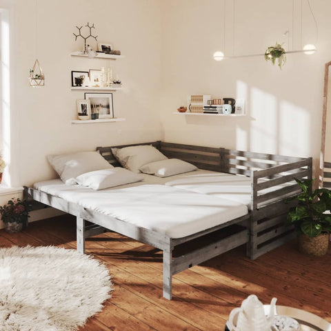 Pull-out Day Bed without Mattress Grey 2xcm 806967