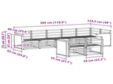 Sofa Sets Solid Acacia Wood 3384495