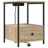 Bedside Cabinet with Drawer 2 pcs Sonoma Oak 42 x 41 x 56 cm 859433