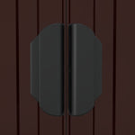 Garden Shed Dark Brown 192x191x223 cm Galvanised Steel 3147460