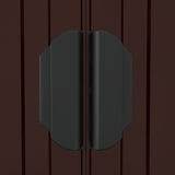 Garden Shed Dark Brown 192x191x223 cm Galvanised Steel 3147460