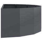 Planter Anthracite 120 x 60 x 35 cm Steel 883684