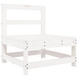 5 Piece Garden Sofa Set White Solid Wood Pine 3250497