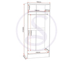 ZNTS Nevada 2 Door All Hanging Wardrobe 100-101-190