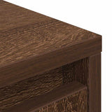Cabinet with Drawer Brown Oak 55.5x34x119.5 cm Engineered Wood 861649