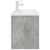 Bathroom Sink Cabinet with Built-in Basin and Faucet Concrete Grey 3324891