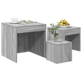 Nesting Tables 3 pcs Grey Sonoma Engineered Wood 815226