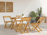 Folding Garden Chairs Folding 4 pcs Natural 40 x 53 x 80 cm 42028096