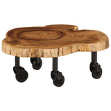 Coffee Table Solid Acacia Wood 60x55x25 cm 244950