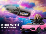 12V Licensed Lamborghini Electric Cars for Kids, Ride On Car with Remote Control for 3-6 Years Old, T3398P422445