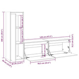 TV Cabinets 3 pcs Solid Wood Pine 3100119