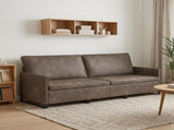 3 Seater Sofa Dark Grey 220 x 81 x 82 cm Faux Suede Fabric 42041005