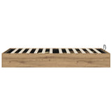 Ottoman Bed Frame Artisan Oak 80.5 x 200 cm Engineered Wood 3409268