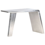 Aviator Desk Silver 112x50x76 cm Metal 284414