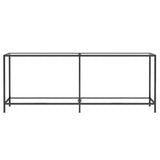 Console Table Transparent 200x35x75.5 cm Tempered Glass 331706
