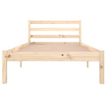 Bed Frame without Mattress Solid Wood Pine 90x200cm 810415