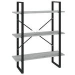 5-Tier Book Cabinet Grey Sonoma 80x30x175 cm Engineered Wood 3114017