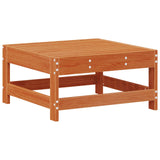 Garden Footrest Solid Pine Wood Wax Brown 62 x 62 x 32 cm 865526