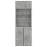 Storage Cabinet Concrete Grey 80x42.5x225 cm Engineered Wood 3281346