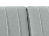 Upholstered Headboard Light Grey 120 cm Solid Pine Wood 879404