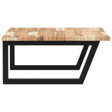 Basin Shelf Wall Mounted Steel and Solid Wood Acacia 3302891