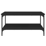 Coffee Table Black 80x80x40 cm Engineered Wood 832838