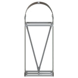 Log Holder Brown 40x45x100 cm Galvanised Steel 364567
