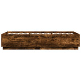 Bed Frame without Mattress Smoked Oak 100x200 cm 3209720