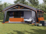 Family Tent Grey and Orange 620 x 322 x 240 cm Polyester 4100699