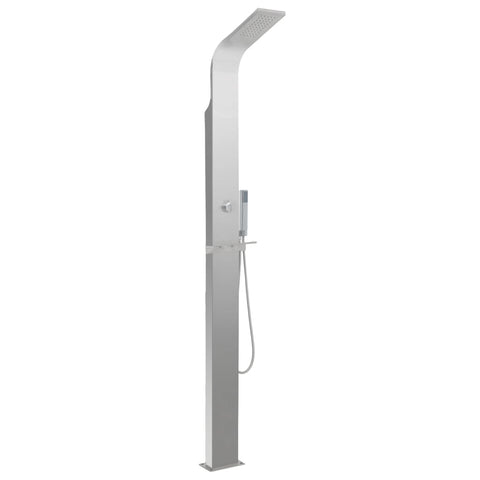 ZNTS Outdoor Shower Stainless Steel Curved 48199