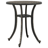 Garden Table Bronze 48x53 cm Cast Aluminium 4002823