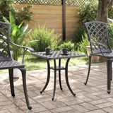Garden Table Black 53x53x53 cm Cast Aluminium 4002820
