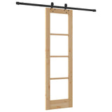 Sliding Door ORKDAL Natural and Black 61 x 198.5 cm 3332153