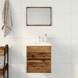 Bathroom Sink Cabinet with Drawer Old Wood 41 x 38.5 x 45 cm 862539
