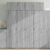 Highboard Grey Sonoma 80x42.5x185 cm Engineered Wood 3281439