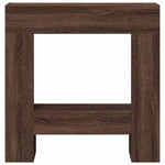 ZNTS Fireplace Surround Brown Oak 81x18x82 cm Engineered Wood 854604