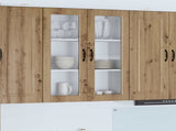 Wall Glass Cabinet PORTO Artisan Oak 80 x 31 x 100 cm 885514