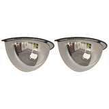 Half Domed Traffic Mirrors 2 pcs 30 cm Acrylic 153089