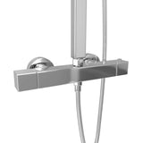 Dual Head Shower Set with Thermostat Stainless Steel 145053