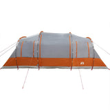 Camping Tent Tunnel 4-Person Grey and Orange Waterproof 4009412