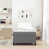 Platform Bed Frame Light Grey 90 x 190 cm Fabric 3337382