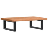 Basin Shelf Wall Mounted Steel and Solid Wood Beech 3302369
