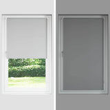 Roller Blind Blackout Light Grey 135x175 cm Fabric Width 131.6 cm Polyester 4011421