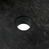 Bathroom Vanity Cabinet Solid Teak with Sink Marble Black 3058159