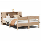 Bookcase Bed without Mattress 135x190 cm Double Solid Wood Pine 3322957